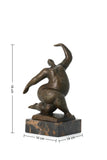18cm/7.1inH |Abstract Dancing Woman Bronze Statue – Modern Style Art Sculpture|TPE-716S