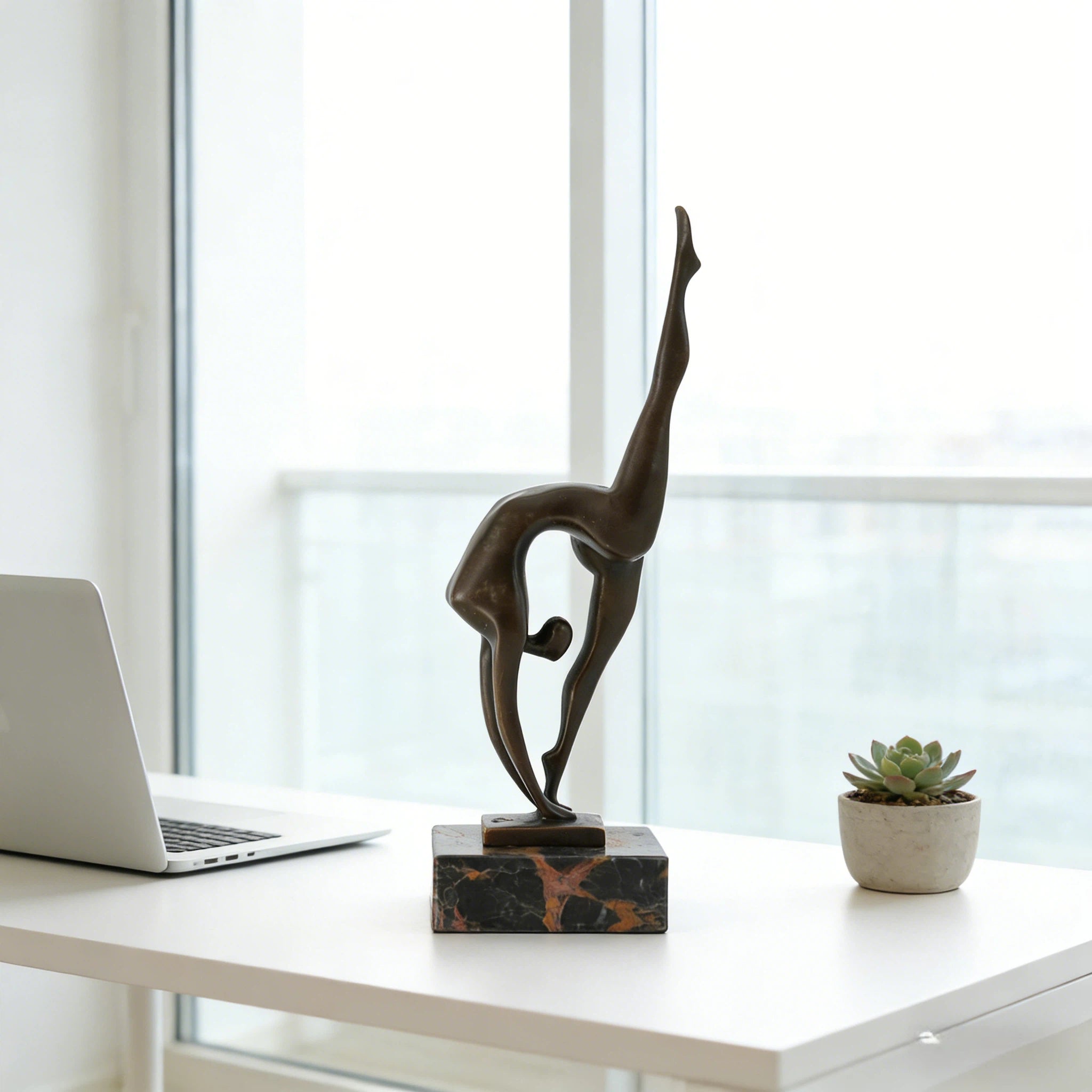 Abstract Dancer Bronze Sculpture