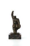 Contemporary voluptuous woman sculpture home decor