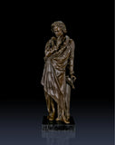 Full-length bronze statue of Ludwig van Beethoven, capturing his creative genius and strength. Handcrafted sculpture with marble base—ideal for collectors, musicians, and statement interiors.