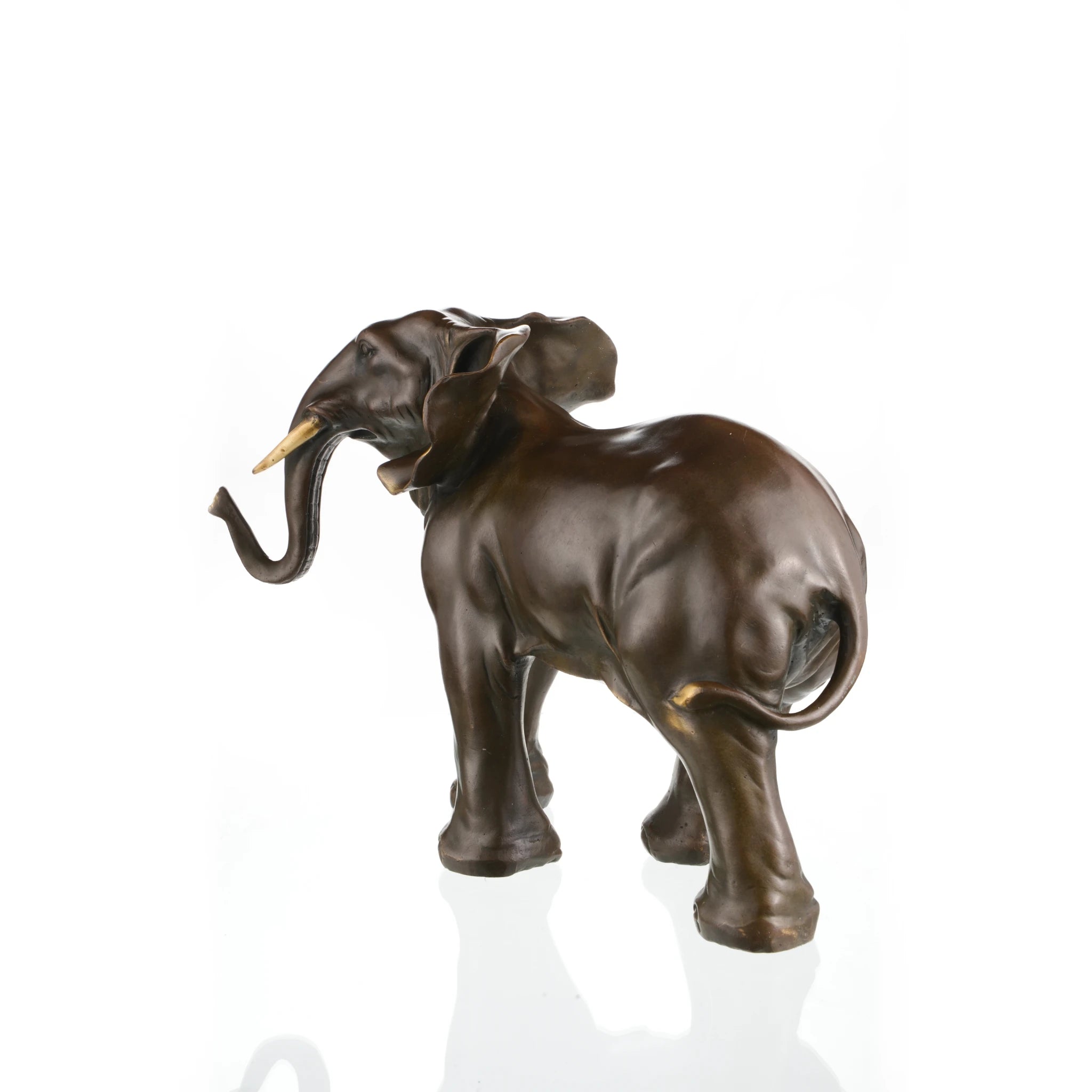 Majestic African Elephant Bronze Statue – Wildlife Animal Sculpture Decor