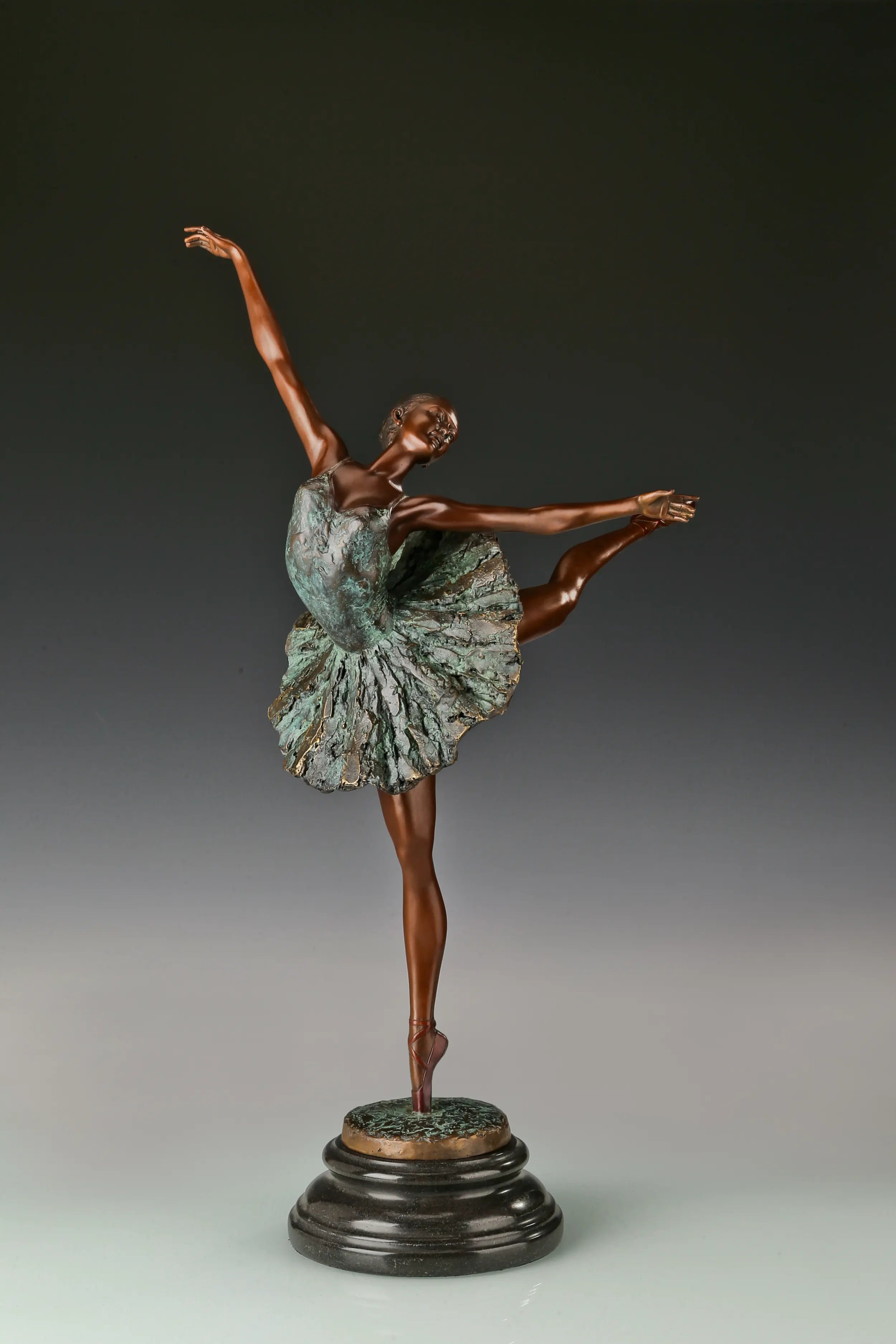 Arabesque Ballerina bronze sculpture product view 11
