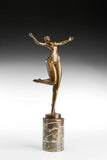 Celebrating Female Dancer Bronze Sculpture sculptural detail