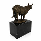 Charging Bull Bronze Sculpture rear view