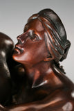 Classical Warrior Lovers Bronze Sculpture alternate view