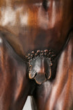 Classical Warrior Lovers Bronze Sculpture close-up detail