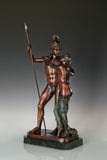 Classical Warrior Lovers Bronze Sculpture three-quarter view