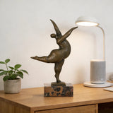 Abstract Bronze Dancer Sculpture – Symbol of Joy & Self-Expression