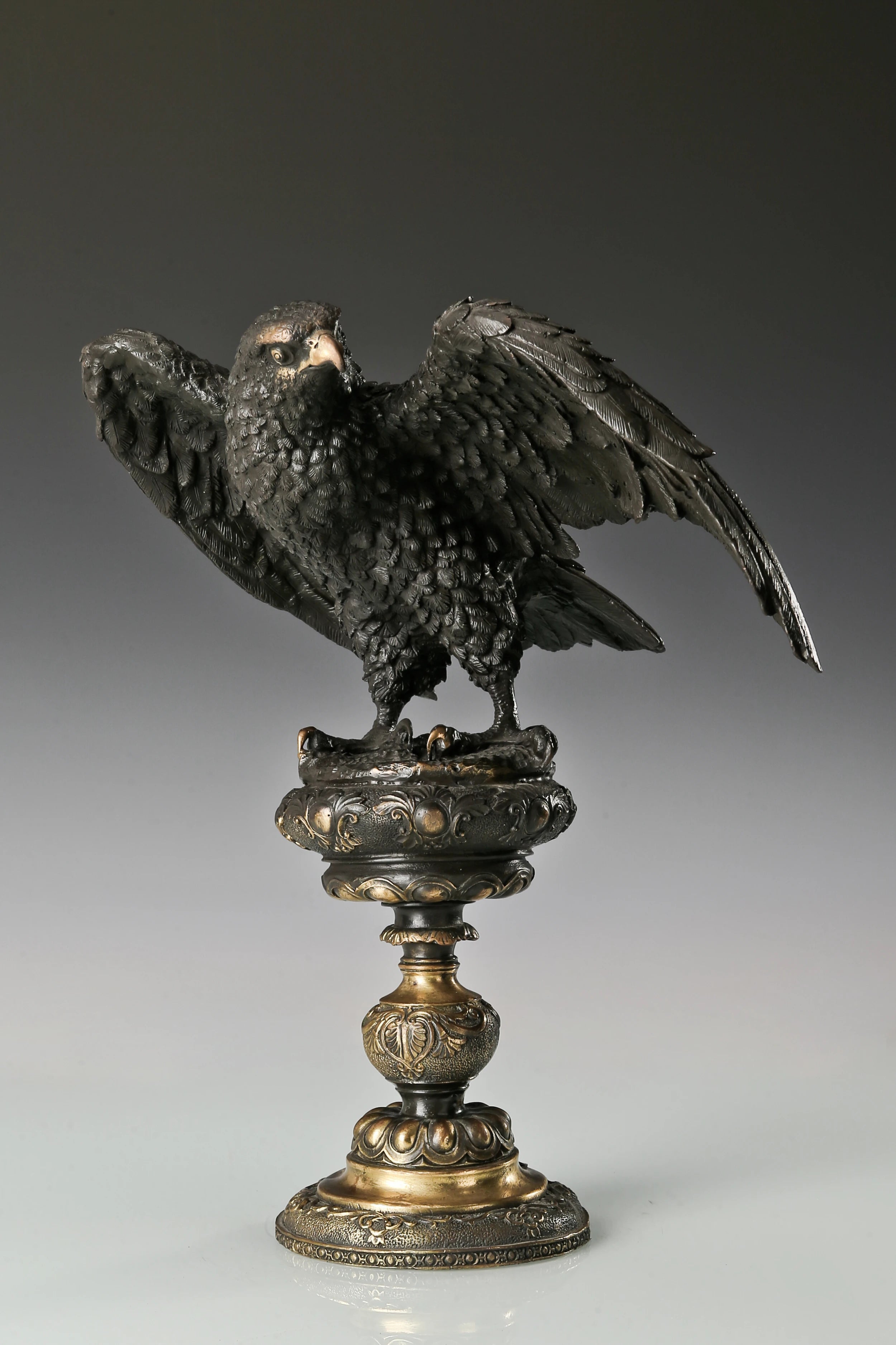 elegant classical bird statue