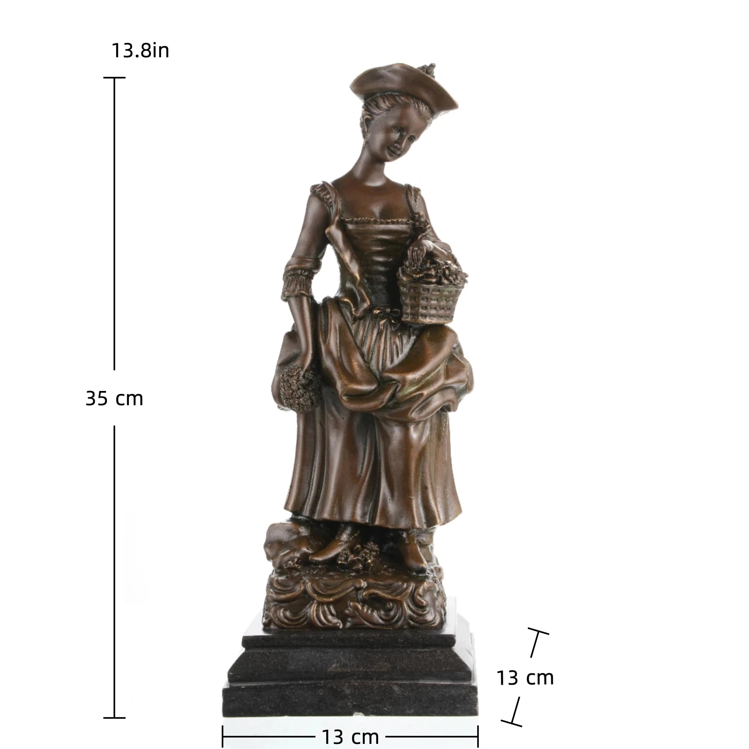 european decor sculpture, loss wax casting fine art.