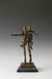 Figure Skating Pair Bronze Sculpture opposite angle