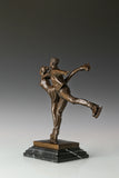 Figure Skating Pair Bronze Sculpture three-quarter view