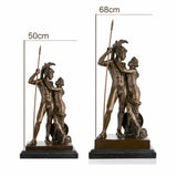 Mars and Venus bronze sculpture. A handcrafted classical statue symbolizing love and passion, perfect for decor, collectors, and luxury interiors.