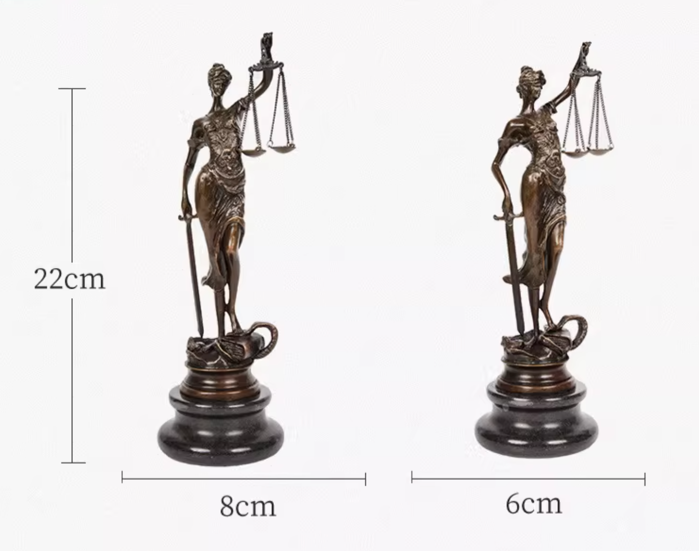 lady justice bronze sculpture