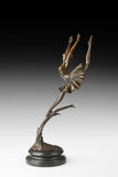 Leaping Ballerina bronze sculpture front view