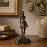 Little Dancer Bronze Sculpture displayed in a styled interior