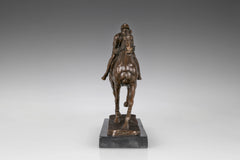 Racehorse and Jockey Bronze Sculpture opposite angle