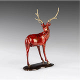 Red Deer Bronze Sculpture sculptural detail