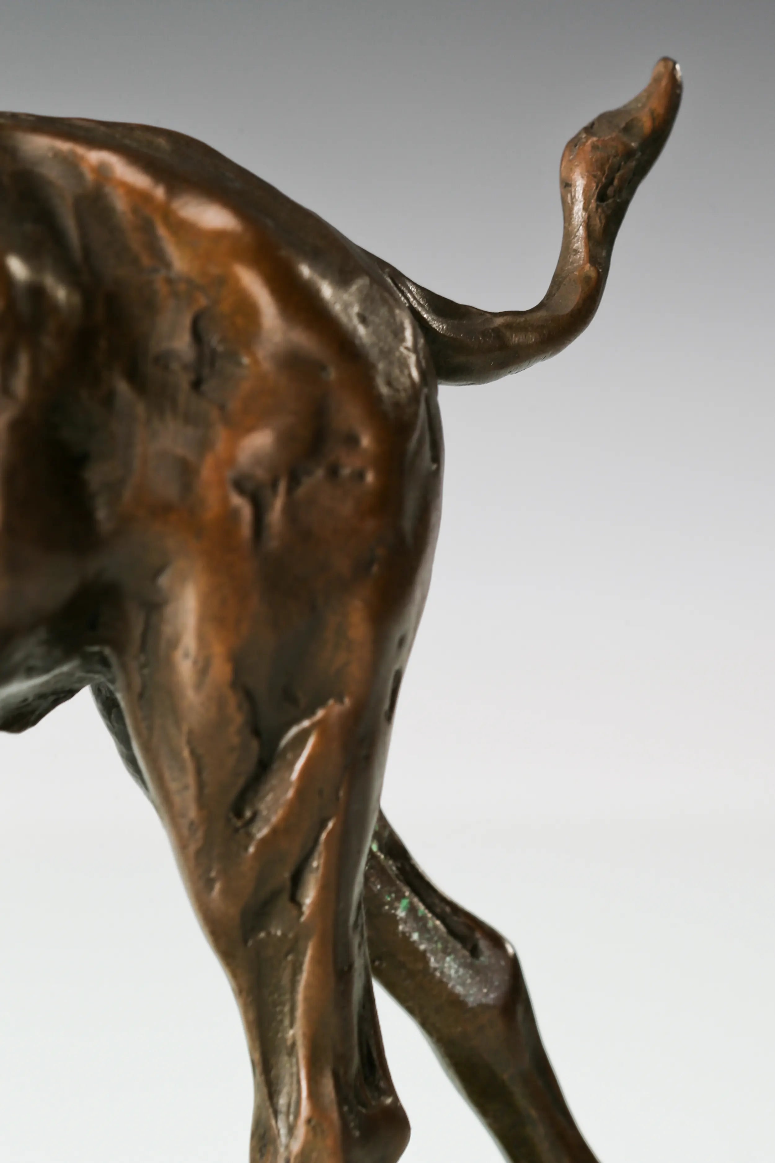 Running Giraffe bronze sculpture base detail