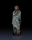 Full-length Beethoven bronze statue with verdigris patina. Handcrafted sculpture with marble base—perfect for collectors, musicians, and luxury statement interiors.