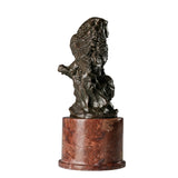wildlife bronze statue symbol of wisdom for desk decor