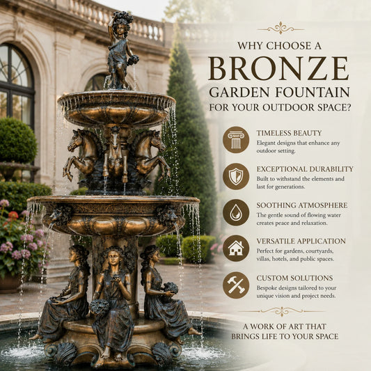 Why Choose a Bronze Garden Fountain for Your Outdoor Space?