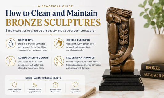 how to clean and maintain bronze sculptures safely for long-lasting beauty and patina preservation