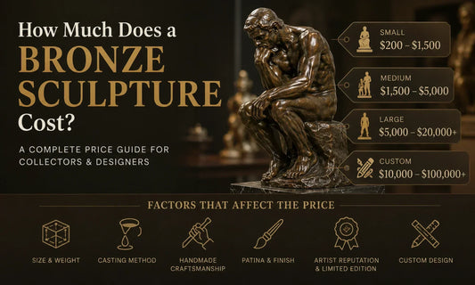 handmade bronze sculpture price guide for collectors and interior designers