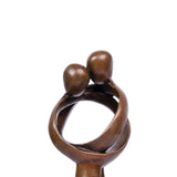 31.5cm/12.4inH |Abstract Embrace Bronze Sculpture-Modern Minimalist Couple Art Metal Decor|TPY-189
