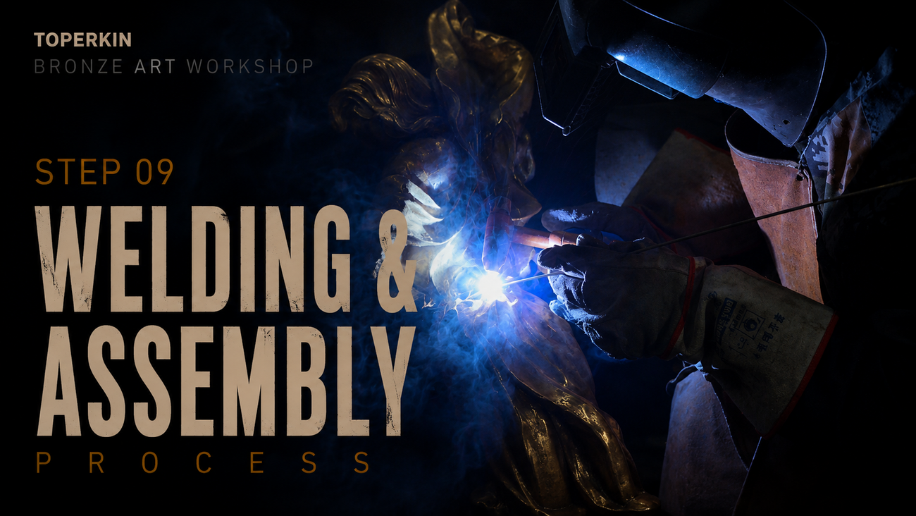 Welding the Bronze Sections