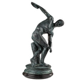 Discobolus Bronze Statue – Classical Greek Discus Thrower Sculpture