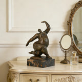 Artistic female sculpture with rounded forms Botero inspired
