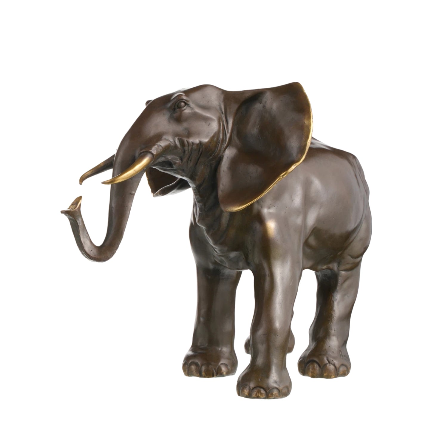 Bronze Elephant Sculpture（left foot forward）