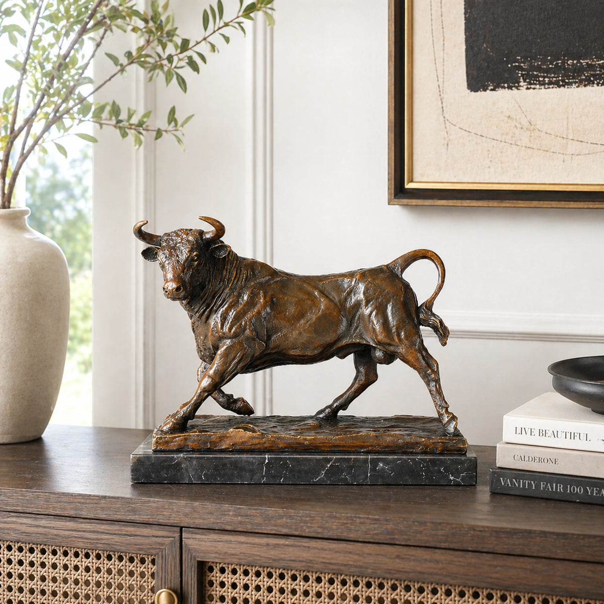 Bronze Bull Sculptures
