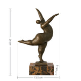 Abstract Bronze Dancer Sculpture – Symbol of Joy & Self-Expression