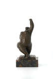 Fat art female dancer sculpture abstract modern style
