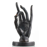 Abstract Bronze Statue-Surreal Hand and Face Modern Figurative Art Decor