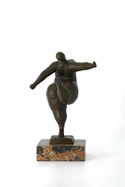 Handcrafted bronze dancer lost wax casting statue