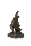 Handcrafted bronze dancing figure lost wax casting