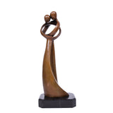31.5cm/12.4inH |Abstract Embrace Bronze Sculpture-Modern Minimalist Couple Art Metal Decor|TPY-189