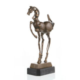 Modern abstract bronze horse sculpture with geometric design. A symbol of strength, progress, and success—perfect for offices and contemporary interiors.