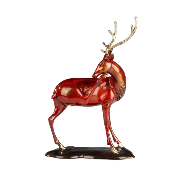 Red Deer Statues