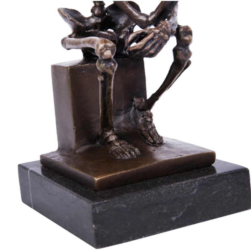 Rodin metal art statue