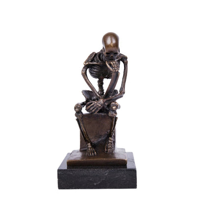 Thinker abstract handcrafted bronze statue
