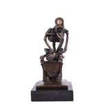 Thinker abstract handcrafted bronze statue
