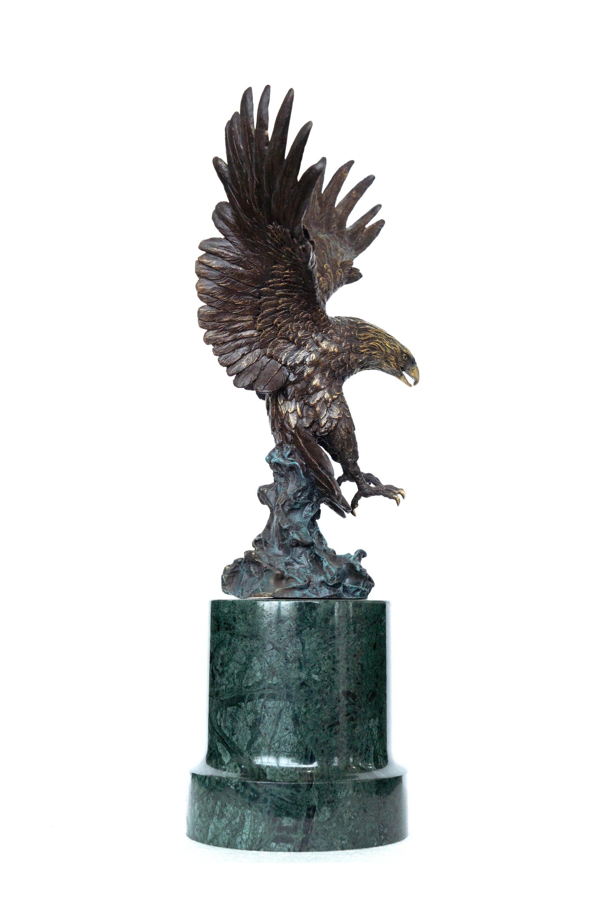 Toperkin bronze eagle sculpture for north american home style