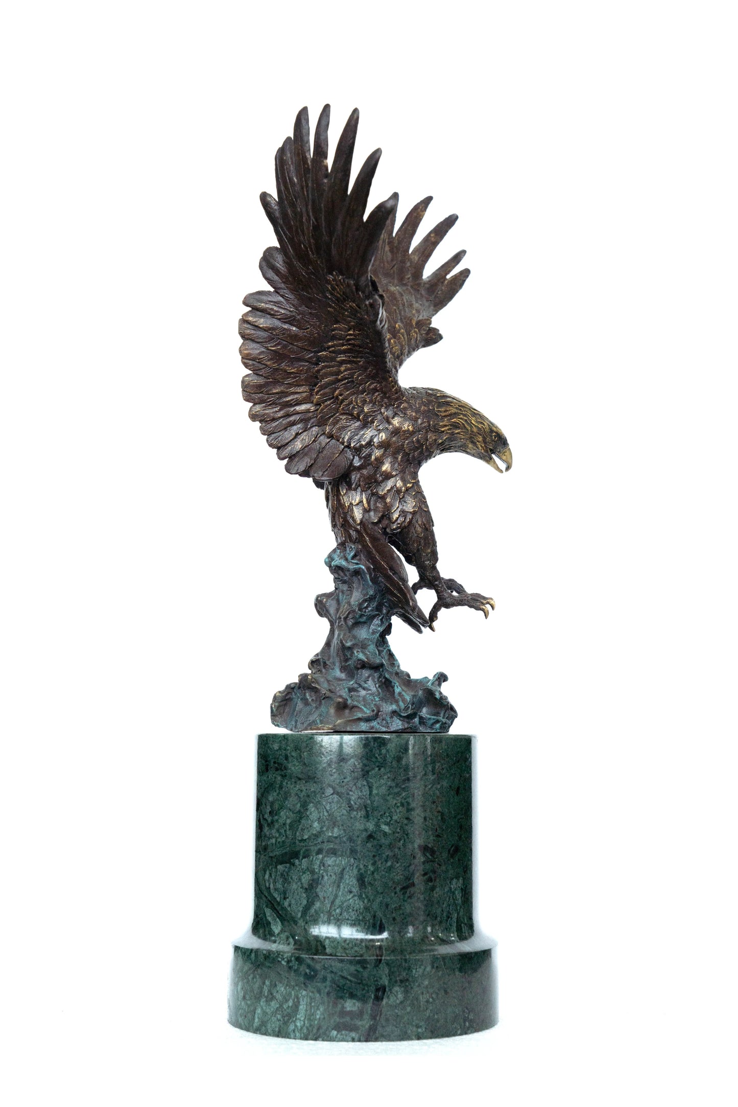 Toperkin bronze eagle sculpture for north american home style