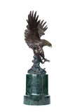 Toperkin bronze eagle sculpture for north american home style