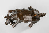 Wall Street Charging Bull bronze statue with powerful realistic detail