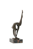 36cm/14.2inH |Handcrafted Abstract Dancer Bronze Sculpture | Modern Metal Art  Decor｜TPE-713S